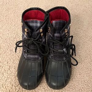 Woman’s Tommy Hilfiger Zip Up Rain Booties 8
